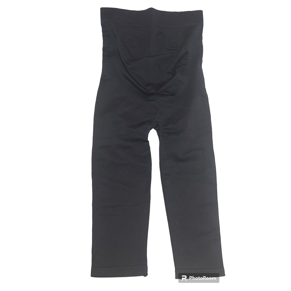 Blanqi maternity black crop leggings women's size small
